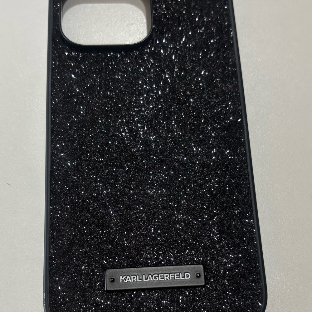 Karl Lagerfeld Sparkling Black Phone Case